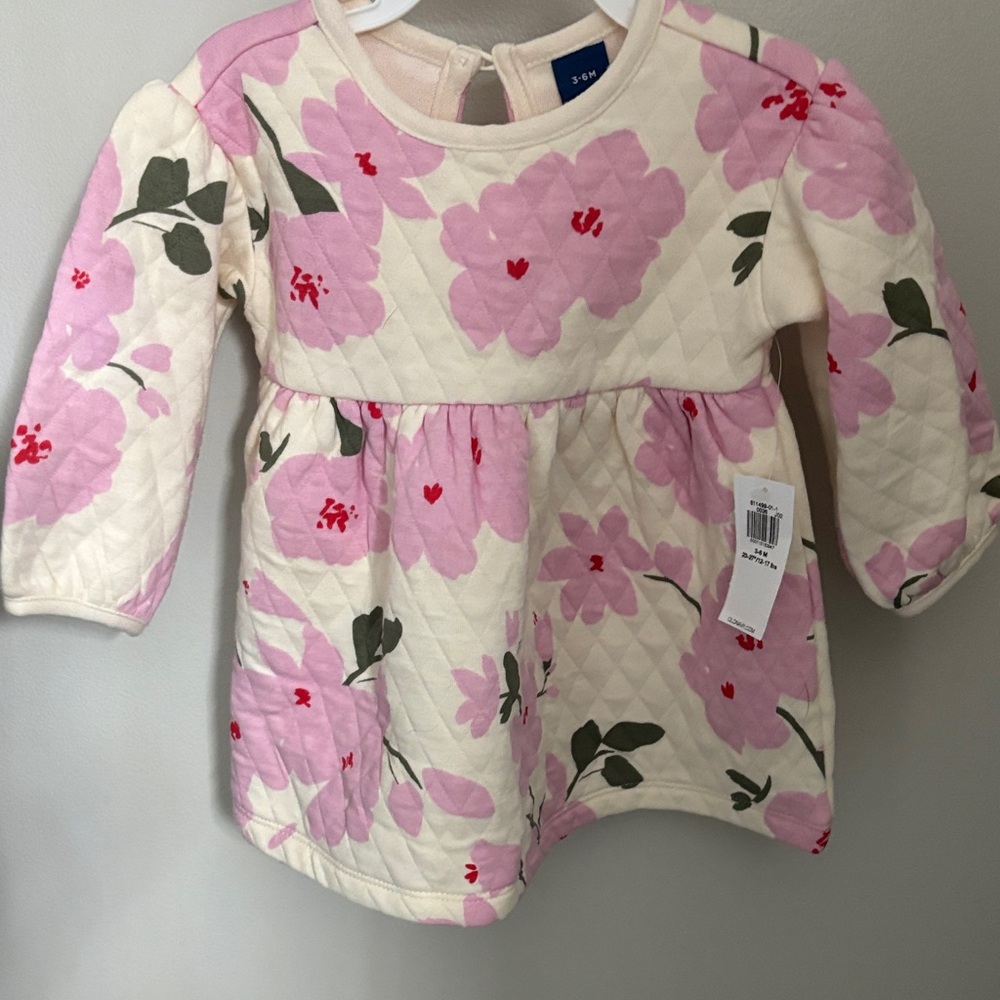Old Navy Pink Floral Kids Casual Dress